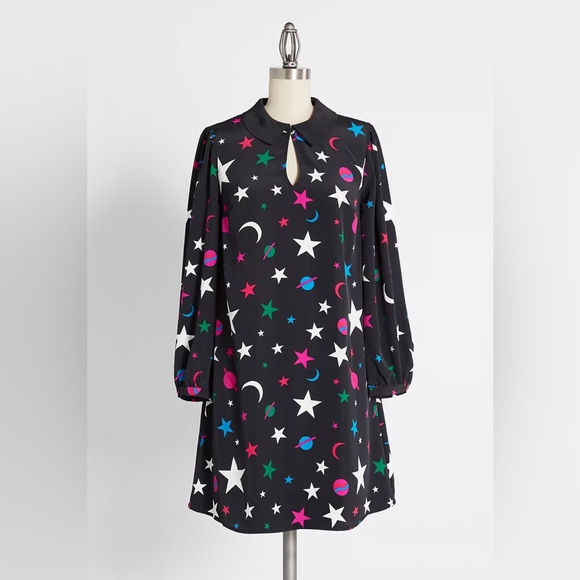 NWT ModCloth Captain Galactic Fantastic Shift Dress - Picture 1 of 6